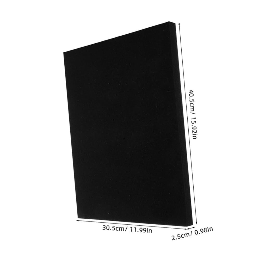 Plaques de Mousse D'emballage 405x305x25 Mm Noires, Coussins Épais de Rembourrage pour Expédition, Inserts de Protection Adaptables pour Matériel Fragile, Fournitures D'emballage