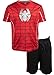 Marvel Spider-Man Big Boys Athletic Pullover T-Shirt Mesh Shorts Outfit Set 18