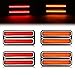 ALMULOO LED Side Marker Light Compatible with 1967-1972 Chevy Chevrolet C10 C20 K10 Blazer GMC C15 C1500 K15 K1500 Pickup Suburban G10 G20 Van Pair LED 4PCS Signal Marker Lamp Amber Lens & Red Lens
