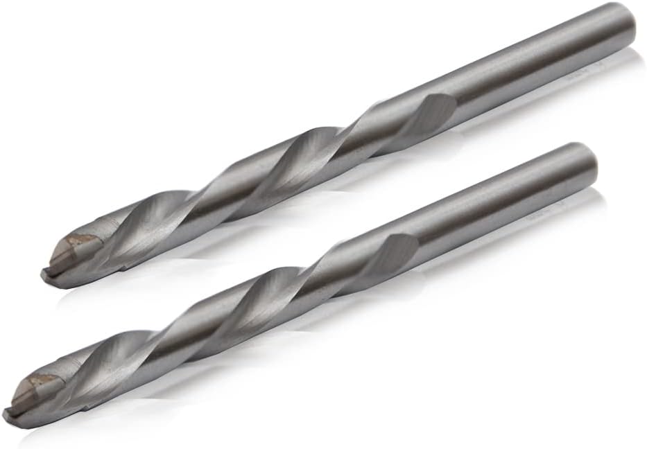 6mm TCT Drill Bit x 2 - Precision Ground Hardplate - Locksmiths - Tungsten Carbide Tipped