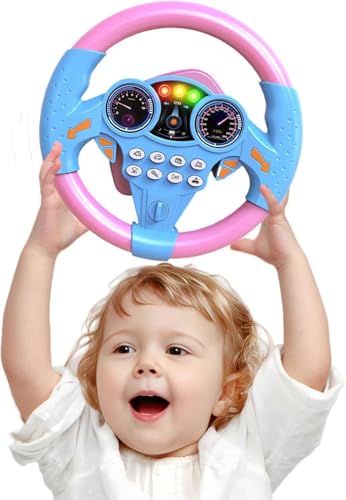Image of Kids Driving Steering Wheel Funny Interactive Driving Wheel with Music (DY)