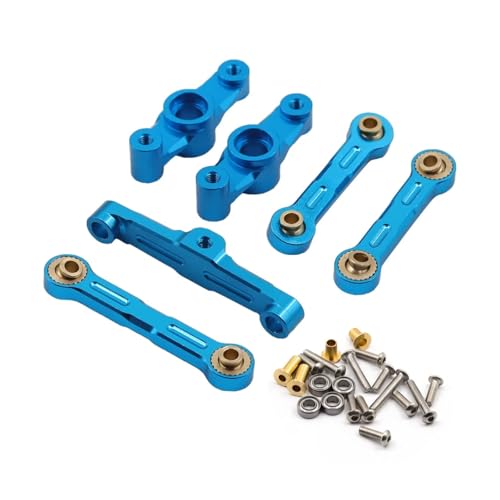 RC�J�[�̃A�b�v�O���[�h�p�[�c For Tamiya For TT02 For TT-02 TT02D 1/10 ���^���N�����N�X�e�A�����O�A�[�� �u���b�W�A�Z���u���Z�b�g�t�� RC�J�[�A�b�v�O���[�h�p�[�c�A�N�Z�T���[(Blue)