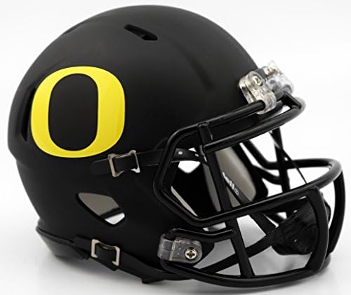 Riddell NCAA Oregon Ducks Helmet Mini SpeedHelmet Replica Mini Speed Style Matte Black, Team Colors, One Size