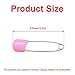 Hocansen 50 PCS Safety Pin 54mm/2.2in Baby Diaper Pins for Cloth Plastic Head Baby Pins for Diapers Stainless Steel Cloth Pins with Locking Closures Nappy Pin for Crafts（DT/Pink）
