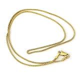 PRINS JEWELS 14-karatowe złoto próby 585 szlif diamentowy spiga pszenica żółte złoto łańcuszek - szerokość 1,20 mm, Metal, prosty