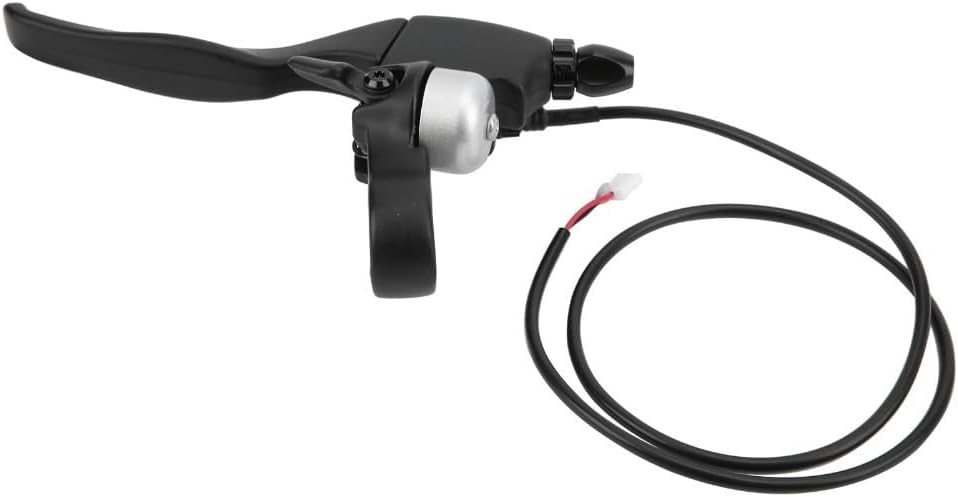 Aluminum Alloy Brake Lever with Bell – 22mm Handlebar Replacement for 8.5in Electric Scooters(600mm Cable)