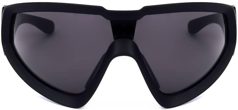 Moncler Sunglasses ML 0249 Wrapid 02A Matte Black/Smoke Lenses