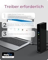 ICY BOX USB-C Docking Station (11-in-1) für 2 Monitore (2x HDMI), 6x USB 3.0 HUB, DisplayLink, Gigabit Ethernet, Audio, IB-DK2251AC für Windows, M1/M2 MacBook Air / Pro – Ansicht 9