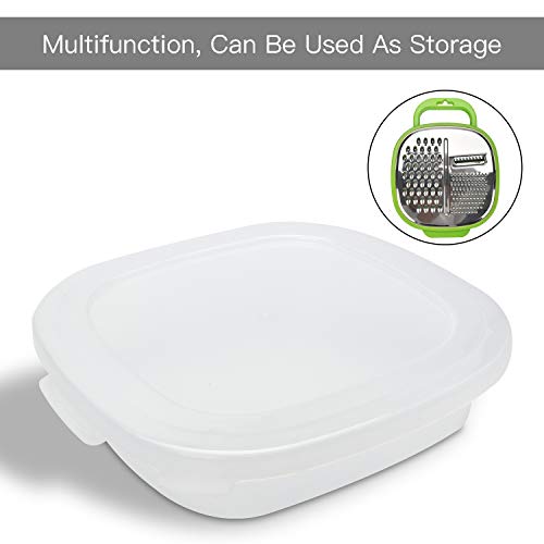 Kitchen Grater with Container - Parmesan, Ginger, Butter Zester - BPA Free Food Collection And Storage Container with Handle - Thumbnail 4