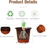 Plant Nursery Pots Plant Pots Indoor Large Plant Pots with Drainage Planting Pots Planter Pots Outdoor Seedling Pots Pot Pour Semis Seed Starting Pots Flower Pots Outdoor Pots for Plants 100pcs