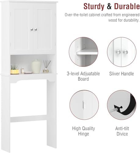 Rangement maximal avec l'armoire de rangement pour toilettes multi-niveaux - 6
