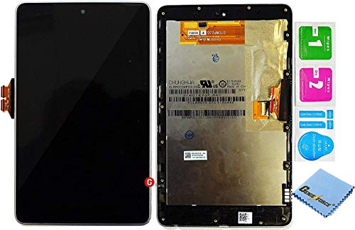 Genieforce Premium Écran Tactile LCD avec Cadre pour ASUS Google Nexus 7 1st génération (2012) avec kit de Nettoyage 3 en 1