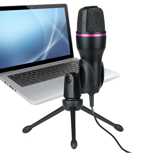 XUQEAYWD Microphone à condensateur USB | Microphone USB pour jeux, accessoires anti-bruit pour communication vocale, vidéoconférence, enregistrement vocal