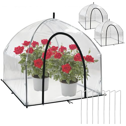 36″*36″*35.5″, Mini Greenhouse Winter Plant Warm Covers - Raised Bed