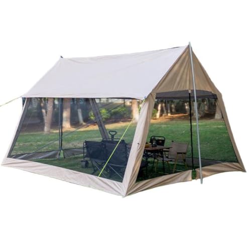 Tenda da campeggio pop up per 8-12 persone, leggera zanzariera da esterno con borsa per il trasporto, riparo parasole per patio, giardino, cortile