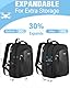 PEKREWS Mini 3 / Mini 3 Pro Hülle, wasserdichte harte Tragetasche Tragbare Reise Große Drohne Tasche Rucksack Kompatibel mit DJI Mini 3 Pro mit RC Controller, Fly More Combo und Zubehör, Schwarz