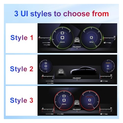 Tablero de instrumentos Digital LCD coche Peugeot 407 2004-2010 panel cabina 4