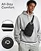 HOTOR Sling Bag - Crossbody Bag & Shoulder Bag for Women & Men with Adjustable Strap, for Travel and Camping Essentials - Black 6.7