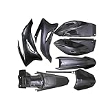 YC Yier 7pcs Black Complete Plastics Fender Kit Fairing For Motorcycle Dirt Pit Bike TTR110 TTR110E TTR 110 SSR125TR SSR SDG 140cc 150cc 160cc 170cc