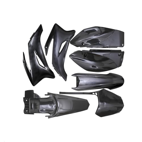 YC Yier 7pcs Black Complete Plastics Fender Kit Fairing For Motorcycle Dirt Pit Bike TTR110 TTR110E TTR 110 SSR SDG 140cc 150cc 160cc 170cc