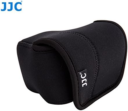 JJC OC-F1BK Black Neoprene Mirrorless Camera Case for Sony, Canon, Olympus, Fujifilm, Samsung, Panasonic, etc. (Fits Camera with Lens Size up to 127 x 85 x 84mm)
