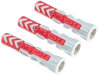fischer DUOPOWER 5 x 25, Universaldübel, leistungsstarker 2-Komponenten-Dübel, Kunststoffdübel zur Befestigung in Beton, Ziegeln, Stein, Gipskarton uvm., ohne Schrauben, 100 Stück (Packung mit 2) – Ansicht 2