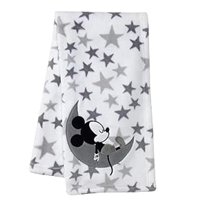 Lambs & Ivy Mickey Mouse Babydecke Weiß
