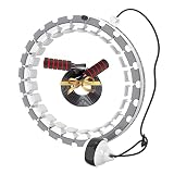 AWOOM Smart Hula Hoop, Smart Fitness Reifen mit Springseil Hulahuppreif zum Abnehmen und Massage Nicht Fallend Hoola Hoop Reifen mit 14-24 Segmente, Hula Hoop für Erwachsene Kinder Anfänger