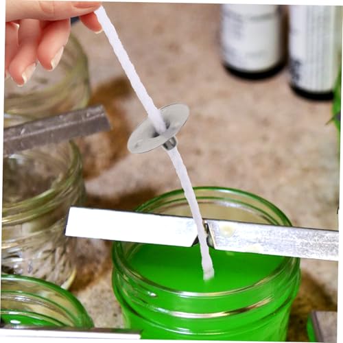 Mechas de algodón con lengüetas para hacer velas DIY miniatura 4