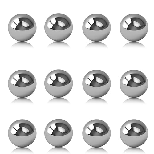 12PCS 1" Inch Diameter Hardened Chrome Solid Steel Bearing Balls(25.4mm)