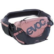 EVOC Hip Pack PRO 3, Hip Bag AERO Flex Hip Belt, AIR Flow Contact System, mesh Material, Tool Compartment, Fanny Pack, Perfect for Trail Lovers, one Size, Dusty Pink - Carbon Grey
