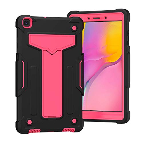 EpicGadget Case for Samsung Galaxy Tab A 8.0 SM-T290/T295 (2019), Shockproof Rugged Hybrid Case with Kickstand Cover Case for Galaxy Tablet A 8.0 SM-T290/T295 2019 Release (Black/Pink)