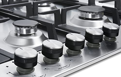 Cooktop Midea 5 bocas com Tripla Chama Ferro Fundido - CYA5B