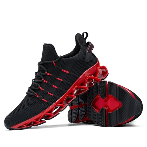 Image of Mens Running Shoes Mesh Breathable Trail Runners Fashion Sport Blade Walking Tennis Sneakers
