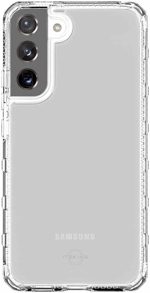 ITSKINS Supreme // Clear for Samsung Galaxy S22 5G, Protective Phone Case, Slim Hybrid Case, Anti-Yellowing Heavy Duty Shockproof Cover Military Phone Case - Transparent