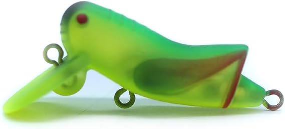 SEASKY Mini Fishing Lures Crankbait Bass Fishing Hard Baits Hooks Topwater, Catching Bluegill Crappie Perch Pike, Cricket Shape 0.1oz