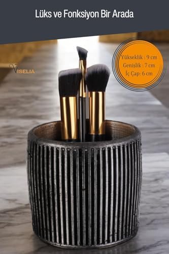 Viselia Makyaj Fırçalığı Organizeri Gümüş, TYC52ad787999debf5f274a4 - Görsel 2