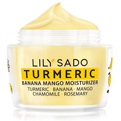 Lily Sado Turmeric Banana Mango Face Moisturizer - Luscious Creamy Nutrient-Rich Natural Daily Facial Cream With Chamomile & Rosemary - Vegan Anti-Aging Lotion For Wrinkles, Fine Lines, Eye Circles - 2 Oz Preferences #TOP11
