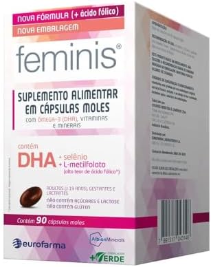 Suplemento Alimentar Eurofarma Feminis, 90 Cápsulas Moles