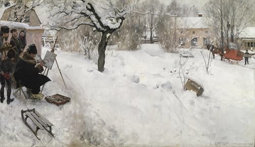 Impression sur toile Carl Larsson de qualité musée pour décoration murale raffinée 60x90
