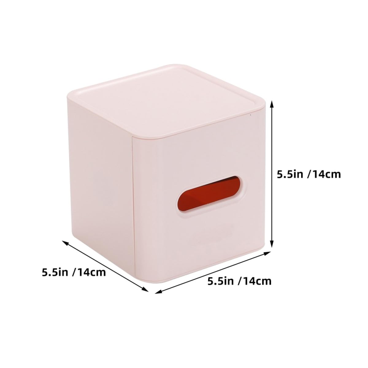 GALPADA Quadratische Kunststoff Taschentuchboxen Robust und Einfach zu Benutzen 2 Stück Pack mit Deckel Stilvolles Design für Schlafzimmer und Zuhause
