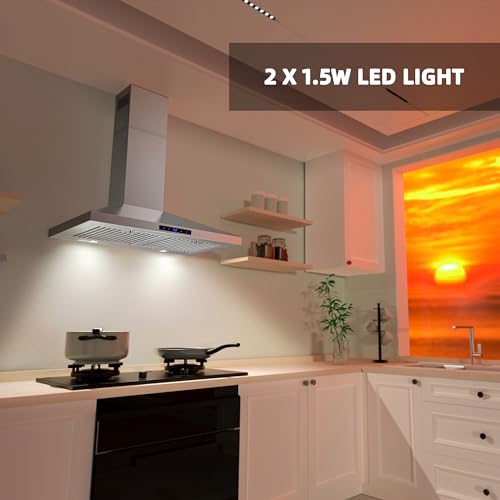 FIREGAS 30 inch Wall Mount Range Hood, Ducted/Ductless Convertible by FIREGAS - Used condition - Image 7