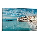 Canvas Wall Art Bogliasco an Ancient Fishing Village in Genoa, Liguria, Italy Wall Decorations for B