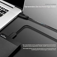 UnionSine Externe Festplatte 750GB ultradünn tragbar 2,5 Zoll USB 3.0, SATA, Festplattenspeicher für PC, Mac,TV, Wii U, Xbox, PS4 (Schwarz) HD2510 – Ansicht 6