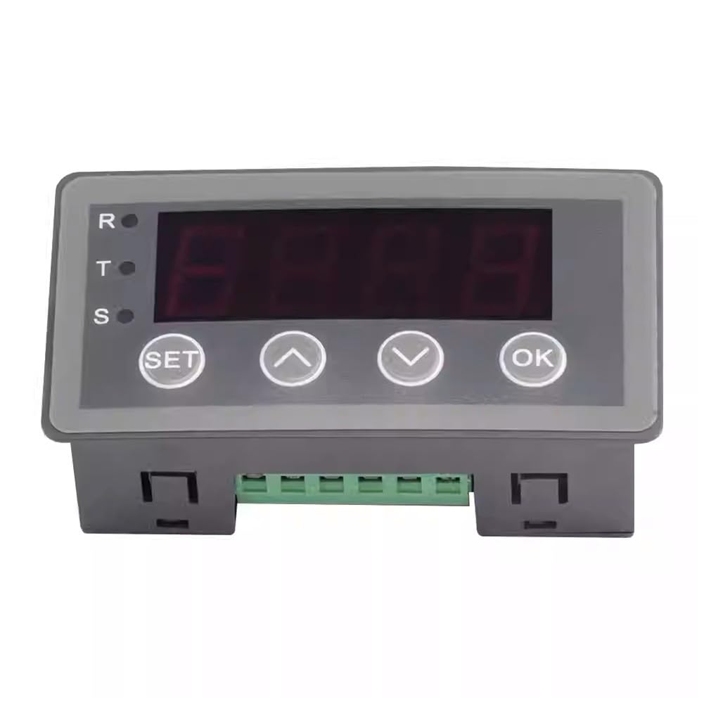 Compteur d'affichage numérique à haute précision 0-10V 4-20mA noir à relais