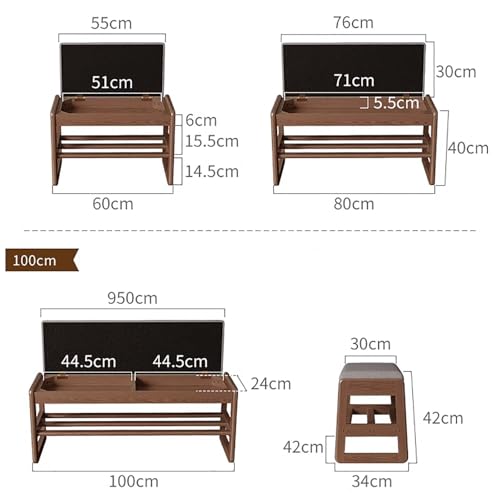 Banc à chaussures avec coussin résistant pour en finir avec le désordre - 3