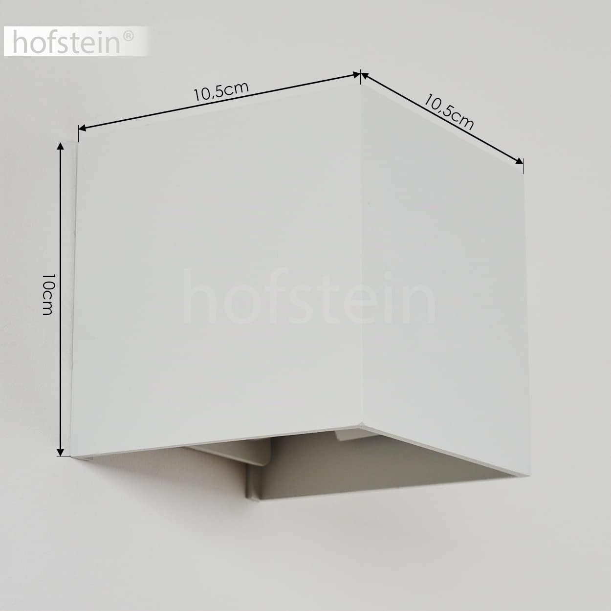 Wandleuchte Badajoz, moderne Wandlampe aus Metall in Weiß, eckige Leuchte mit verschiedenen Lichteffekten durch verstellbaren Schirm, Up & Down Leuchte, 1-flammig, 1 x G9, ohne Leuchtmittel