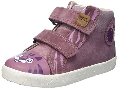 Geox B Kilwi Girl C Hi-top, Entrenadores Hi-Top Niñas, Rosa Dk Rose, 27 EU