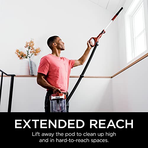 Shark Zd402 Rotator Lift-Away Upright Vacuum With Powerfins, Self-Cleaning Brushroll, Hepa Filtration, Swivel Steering, Precision Duster, Crevice Tool & Upholstery Tool, Perfect For Pets, Paprika #TOP1