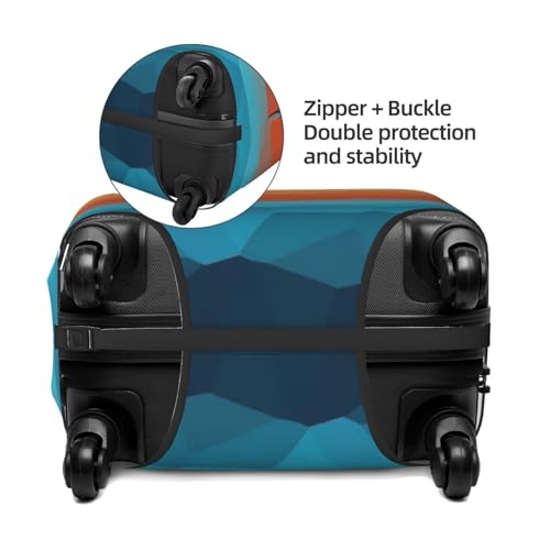 Housse élastique valise XL noire lavable protection extensible bagage à main motif dégradé